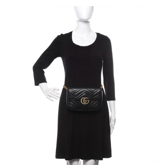 Gucci Pearl Marmont Belt Bag Fanny Pack - Picture 7 of 8